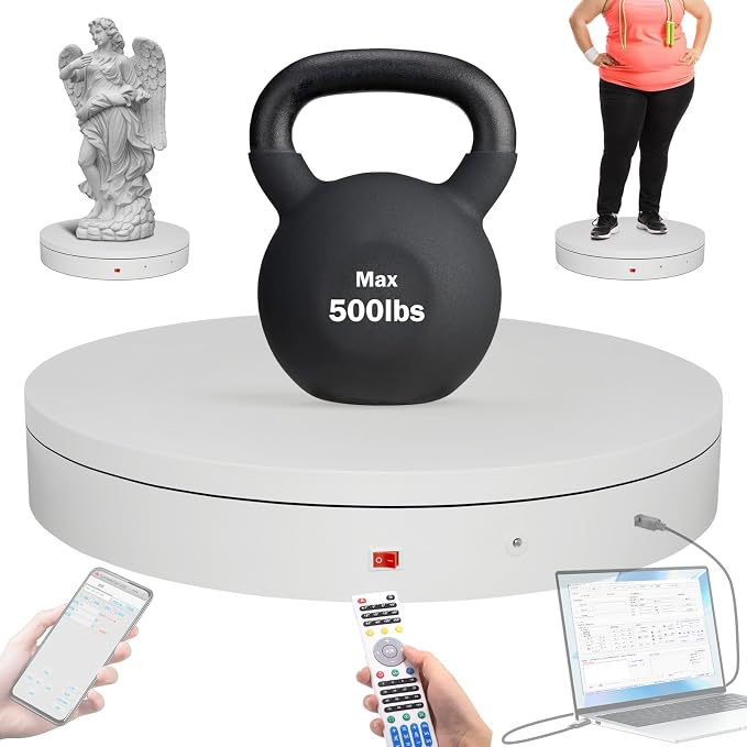 Programmable Large Motorized Electric Turntable Command-Controlled Rotating by ComXim