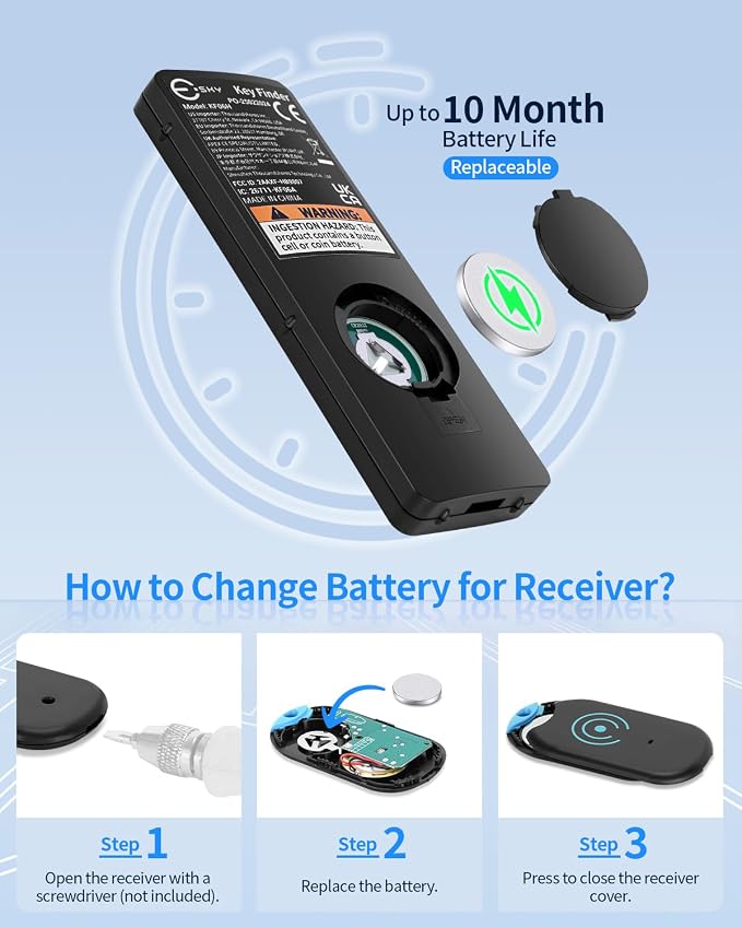 Esky Ultra Slim Key Finder, Remote Finders Locator - Image 4