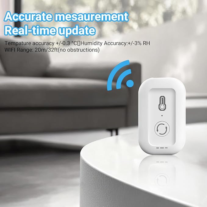 DAYBETTER Smart WiFi Thermometer Hygrometer, 2.4G Indoor Temperature Humidity - Image 3