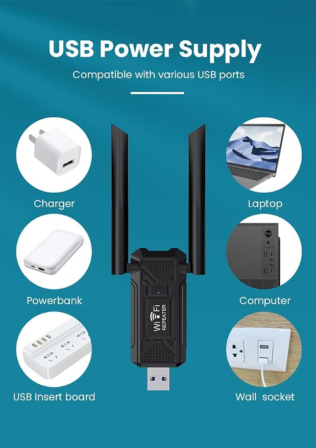 USB WiFi Extender Signal Enhancer, Suitable - Image 7