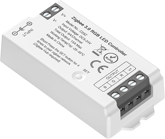 BTF-LIGHTING Tuya Zigbee 3.0 C03Z LED Controller Support RGB 4 pin PWM FCOB COB by BTF-LIGHTING