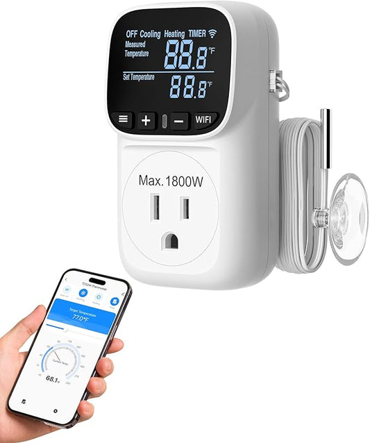 DEWENWILS Smart Temperature Controller, 15A 1800W WiFi Temperature Controller by DEWENWILS