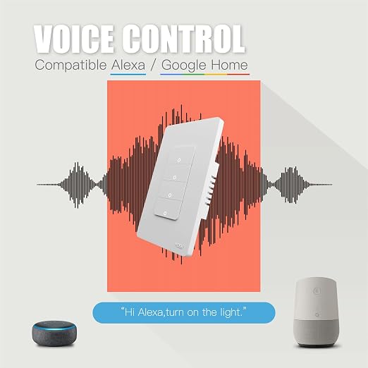 MOES Smart 4 Gang Light Switches, 2nd Generation Wi-Fi Single Pole Switch - Image 6
