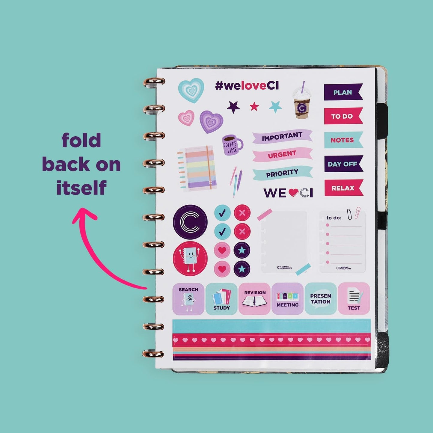 Discbound Premium - Plan, Organize, Customize, and Create with Ease. For Work Meetings, School, Journal, or Daily Use (ICE GREY, LARGE 7.87 x 10.82 in)