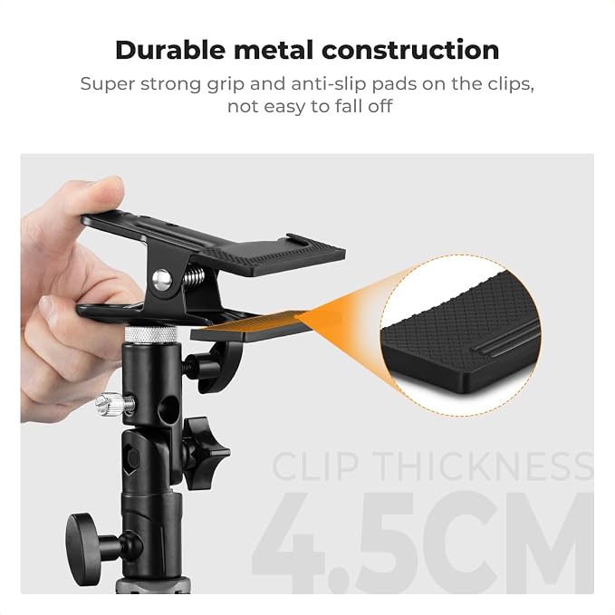 K&F CONCEPT Photography Reflector Holder, Photo Video Studio 5/8" Heavy Duty - Image 6
