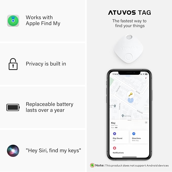 ATUVOS Luggage Tracker, Key Finder, Item Locator - Image 6