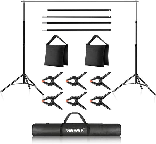 Neewer Photo Studio Backdrop Support System, 10ft/3m Wide 6.6ft/2m High by Neewer