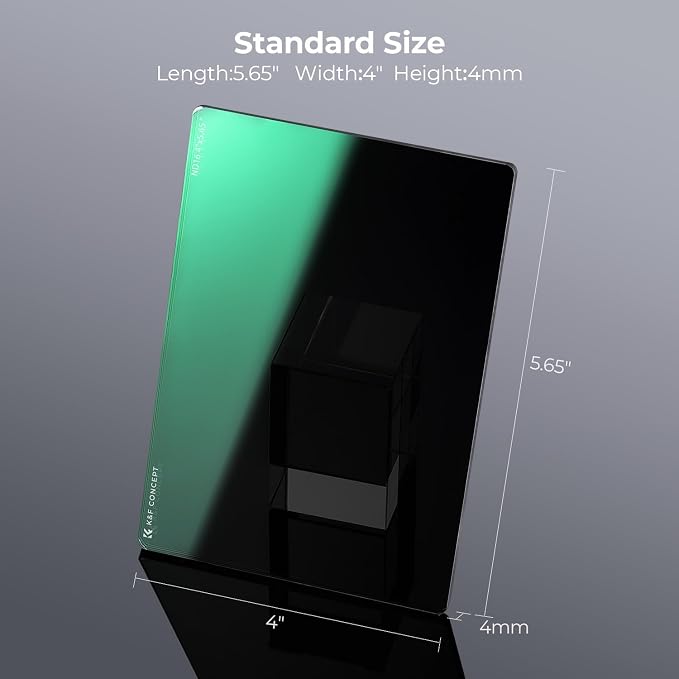 K&F CONCEPT 4'' x 5.65'' Square ND1.2 Filter Cinema Neutral Density Filter - Image 4