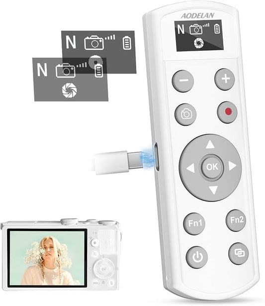 Remote Control for Nikon Camera, USB-C Rechargeable Wireless Shutter Release by AODELAN