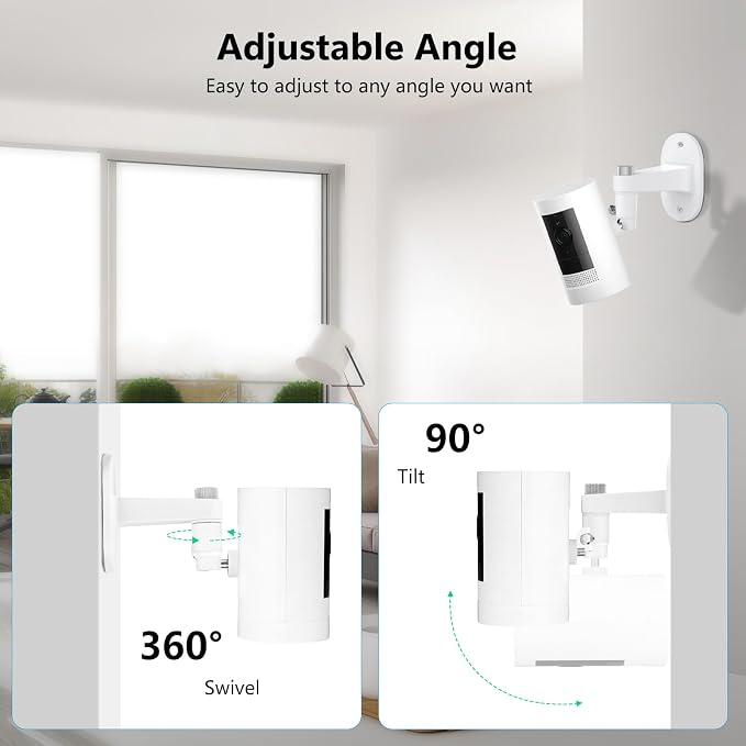 2Pack Ring Camera Wall Mount for Ring Stick Up Cam & Ring Outdoor Cam Plus - Image 3