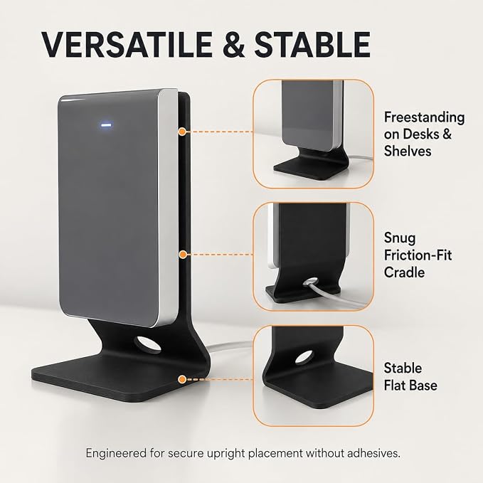 Wall Mount Stand for UniFi U7 Pro Access Point – Desk Shelf Holder - Image 3