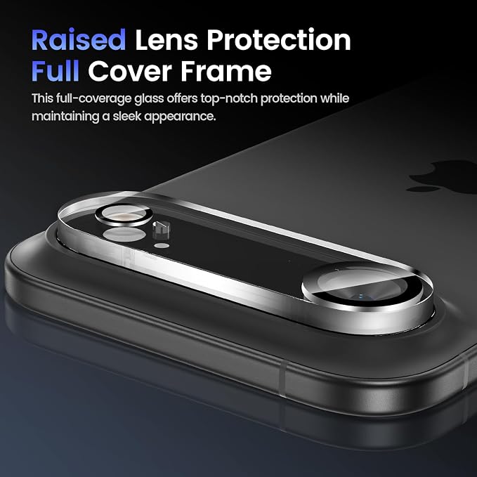 Tensea [3Pcs for iPhone 17 Air Camera Screen Protector, Tempered Glass Film - Image 6