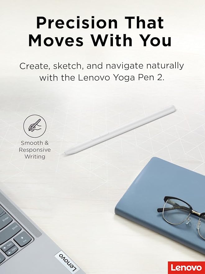 Lenovo Yoga Pen 2 with Magnetic Pen Case, AES 3.0 Stylus with 8192 Pressure - Image 2