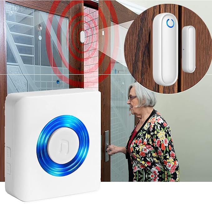 Caregiver Pager Door Alarms for Dementia Patients/Kids Safety/Home Security - Image 2