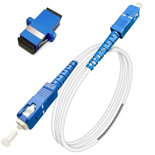 SC to SC Fiber Optic Patch Cable, Armored Single Mode SC/UPC to SC/UPC Fiber by Bangun