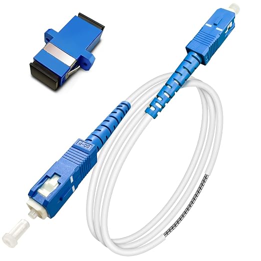 5 Meters SC to SC Fiber Optic Patch Cable, Armored Single Mode SC/UPC to SC/UPC by Bangun