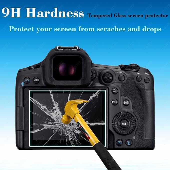 ULBTER Screen Protector for Canon EOS R5 Mark II + Top EOS R5 ii Tempered Glass - Image 3