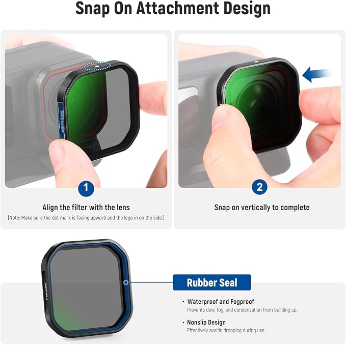 NEEWER 4 Pack ND & Polarizer Filter Set Compatible - Image 7