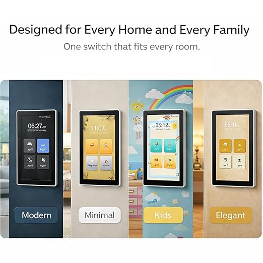 LANBON L10 Large LCD Smart Light Switch, Custom Display & Icons, 6-in-1 1/2/3/4 - Image 6