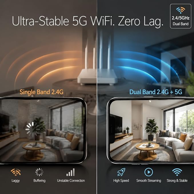 2K 5G Indoor Security Camera, No Subscription AI Baby Monitor - Image 7