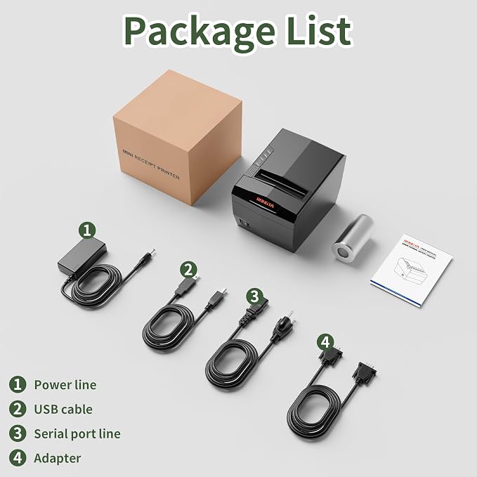 Rongta POS Receipt Printer, 80mm Thermal Printer - Image 7