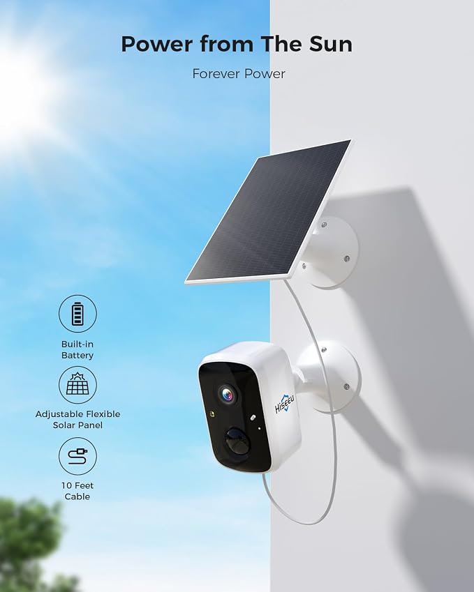 Hiseeu Security Cameras Wireless Outdoor, WiFi Pro 5G/2.4G Cameras - Image 3