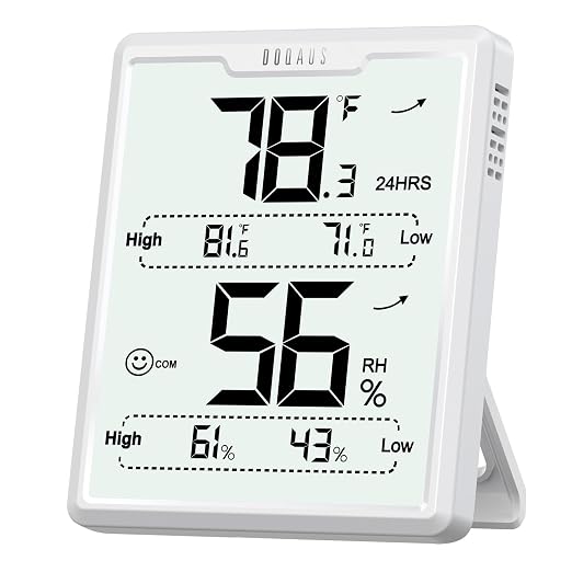 DOQAUS Digital Hygrometer Room Thermometer Indoor, Humidity Meter by DOQAUS
