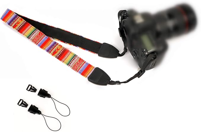 Camera Strap Canvas Rainbow Shoulder Strap - Image 5