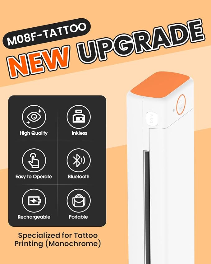 Phomemo Tattoo Stencil Printer, M08F Wireless Thermal Tattoo Printer - Image 2