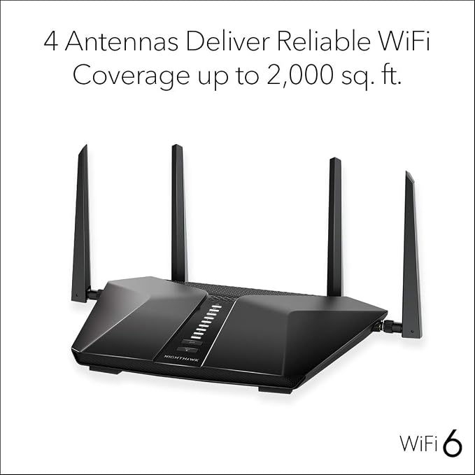 NETGEAR Nighthawk 5-Stream AX5 WiFi 6 Router AX4200 Wireless Speed | 2 - Image 6