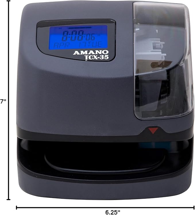 AMANO TCX-35 Time Clock Starter Pack, Includes Card Rack and 100 Time Cards - Image 2