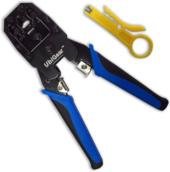 UbiGear® Network/Phone Cable Tester + RJ11/RJ12/RJ22/RJ45 Crimp Crimper +100 - Image 2