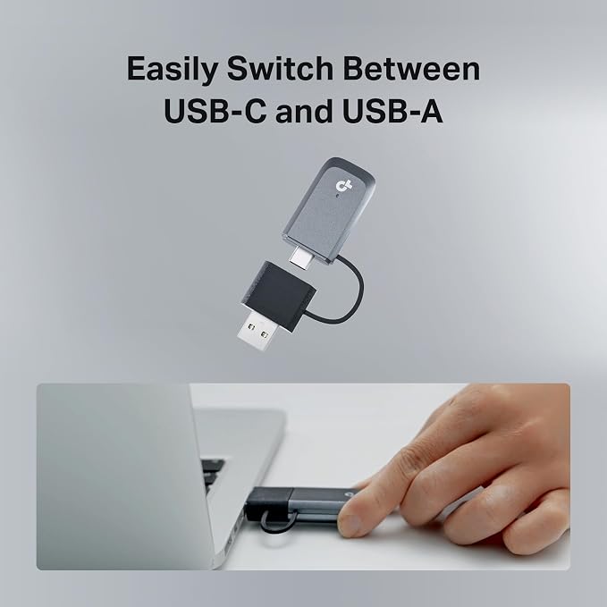 TP-Link BE6500 Tri-Band Wi-Fi 7 USB Wireless USB Adapter - Image 4