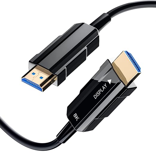 8K HDMI 2.1 Cable 66ft, Long Fiber Optic HDMI Cable, Ultra High Speed Thin HDMI by RUBMUD