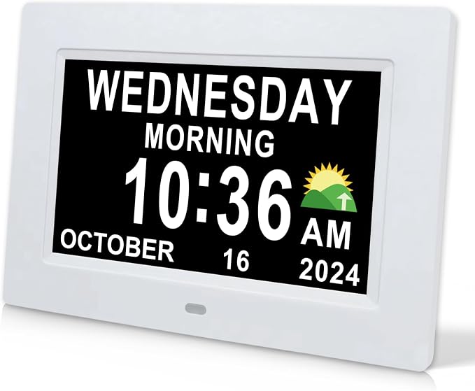 SSINI Digital Calendar Dementia Alarm Clock by SSINI