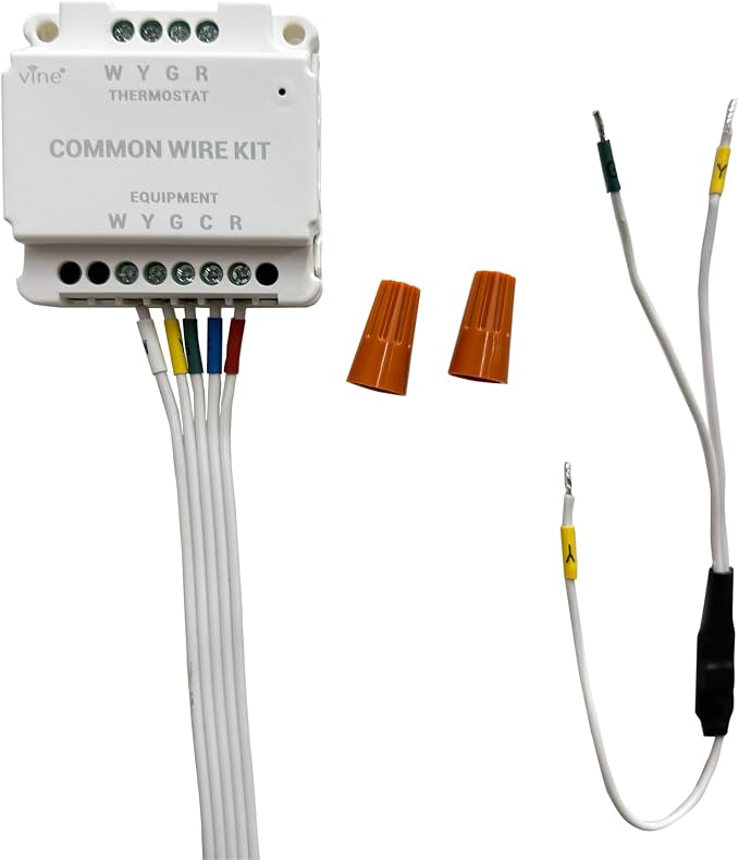 C Wire Adapter for Vine Smart Thermostat, for The air Conditioning System by VINESmartHome