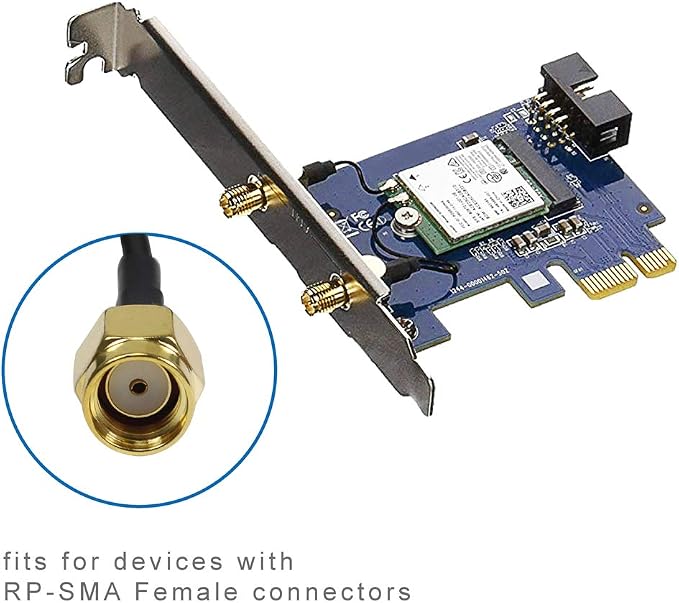 Dual Band Long Range WiFi Antenna, Eifagur 9dbi 2.4GHZ 5GHZ 5.8GHZ RP-SMA - Image 4
