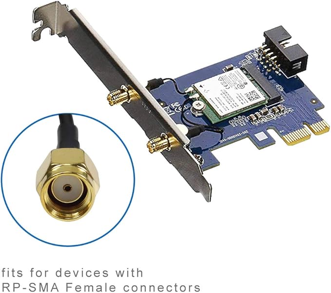 Dual Band Long Range WiFi Antenna, Eifagur 9dbi 2.4GHZ 5GHZ 5.8GHZ RP-SMA - Image 6
