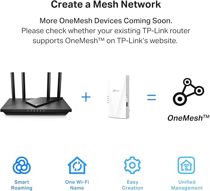 TP-Link AX3000 WiFi 6 Range Extender Internet Booster, Dual Band, AP Mode - Image 5