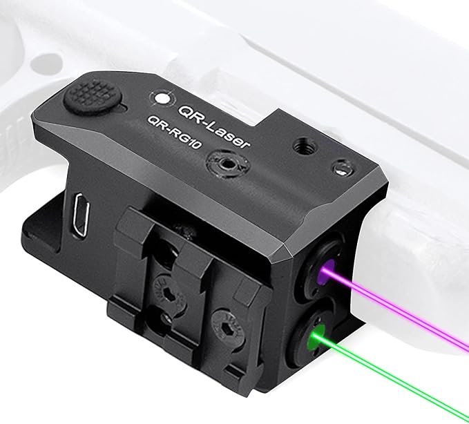 Red Green Purple Blue Laser Light Combo, 800 Lumens Tactical Flashlight Laser - Image 7