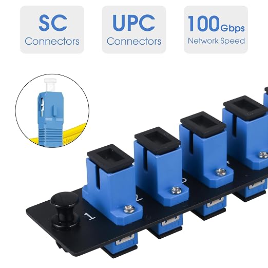 6 Simplex SC/UPC Fiber Patch Panel - Image 2