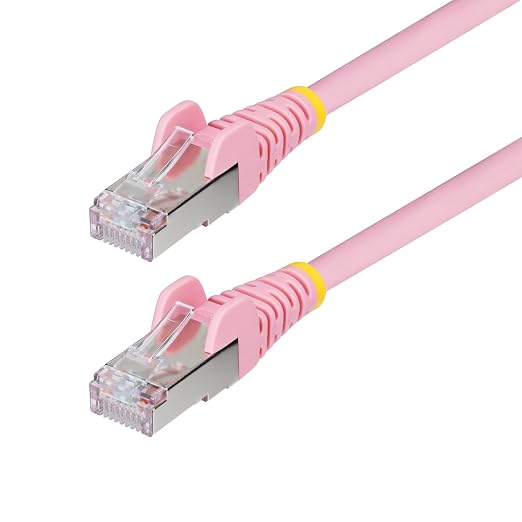 StarTech.com 1ft Pink CAT6a Ethernet Cable, Snagless RJ45, 100W PoE++, 27AWG by StarTech