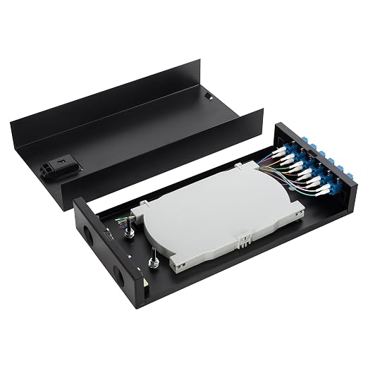Wallmount Box Fiber Optic Terminal encloure 6 LC Duplex Port - Image 2
