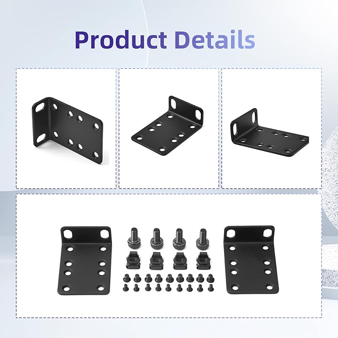 Rack Mount Kit 19 Inch Large Compatibility Rack Ears - Image 3
