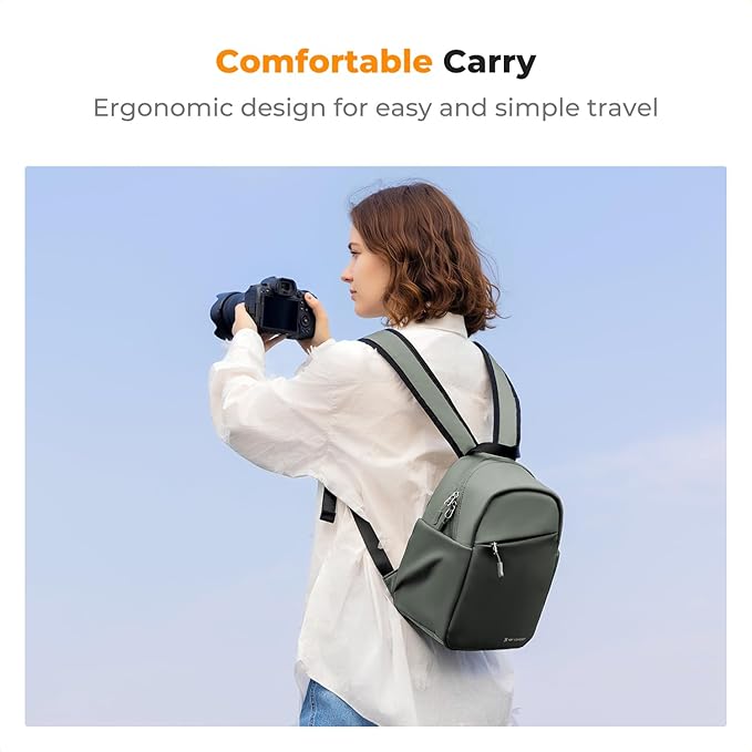 K&F CONCEPT Camera Backpack, Lightweight Camera Bag - Image 5