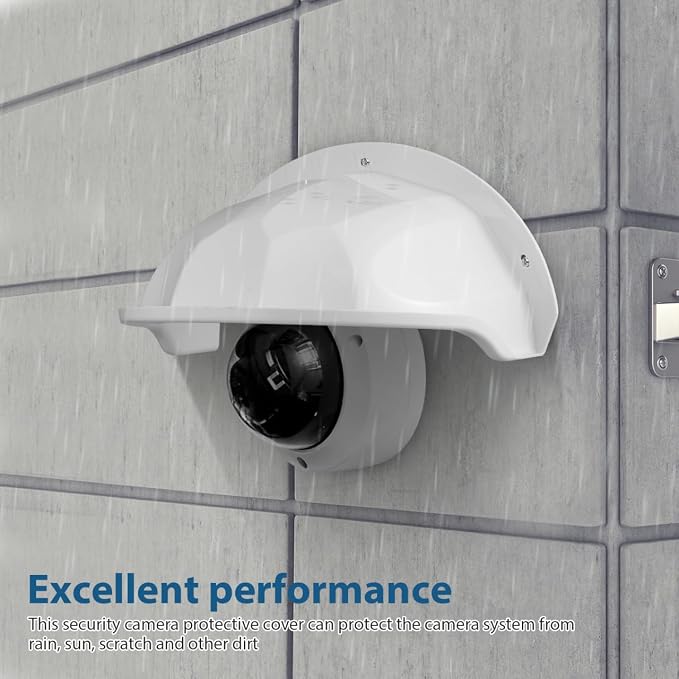 HOMSFOU Outdoor Camera Protector Cover Silicone Security Camera Rain Shield - Image 8