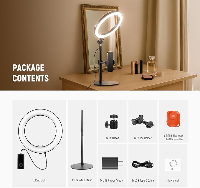 NEEWER 10" 20W LED Ring Light - Image 9
