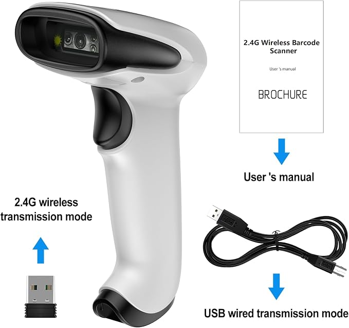 Symcode Bluetooth 2D Barcode Scanner 3-in-1 Wireless & USB Wired & Bluetooth - Image 8