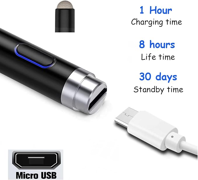 CMARS Stylus Pen for iPad Rechargeable Universal Pad Pencil for Tablet - Image 2