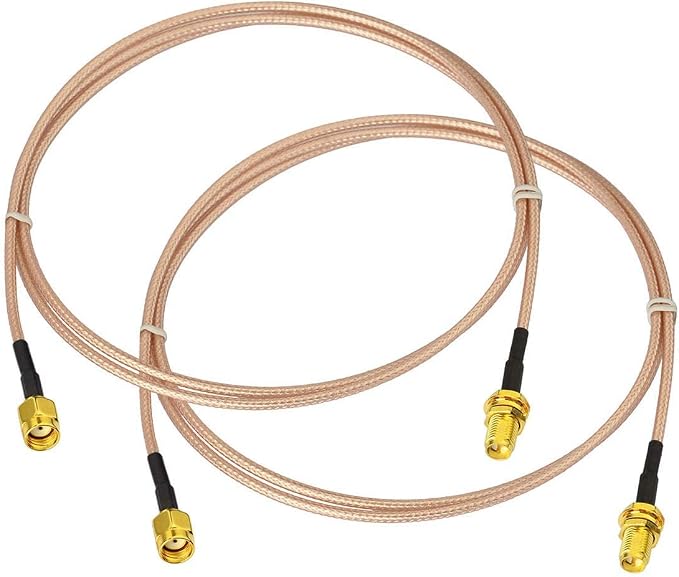 Bingfu WiFi Antenna Extension Cable RP-SMA Male to RP-SMA Female Bulkhead Mount by Bingfu-AntennasConnectivity